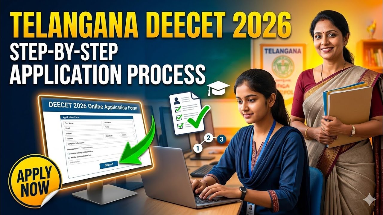 Telangana DEECET Application Process/TG DEECET 2026 Application Process@StudentUpdates247 