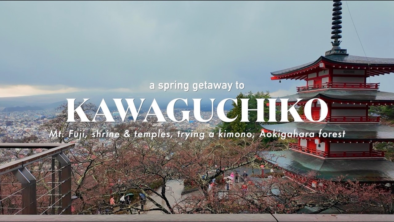 A 3-day spring trip to Kawaguchiko, Japan | Mt. Fuji, Aokigahara, Arakuyama Sengen Park | Japan vlog