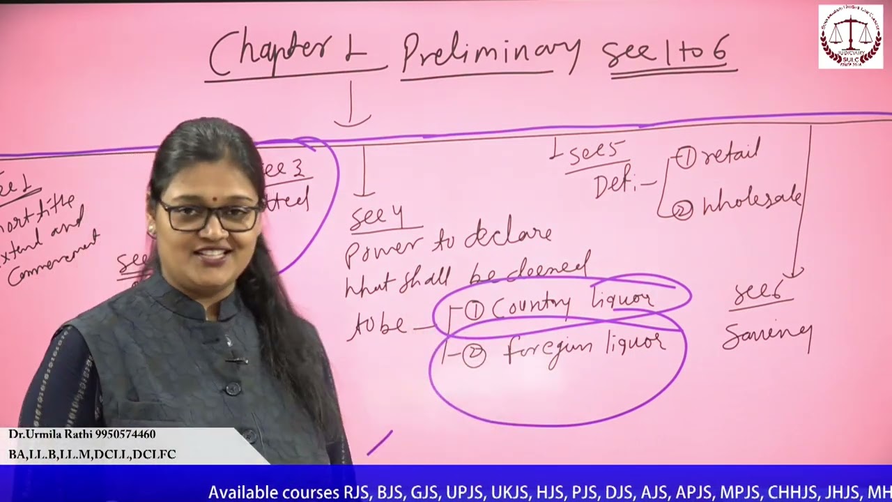 //Chhjs1// Chhattisgarh Excise Act 1915// Short Overview// New batch // only Minor and local act