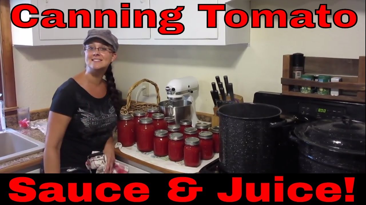 Canning Tomato Sauce & Juice!
