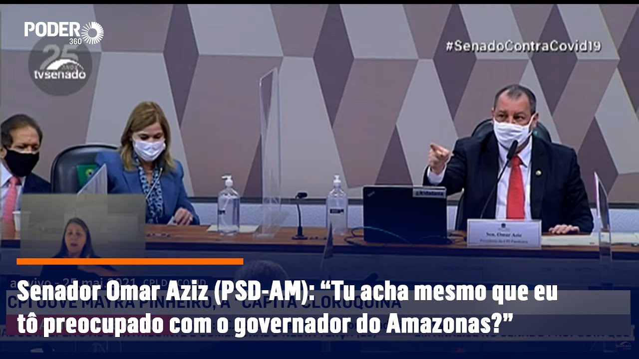 Senador Omar Aziz (PSD-AM): “Tu acha mesmo que eu tô preocupado com o governador do Amazonas?”