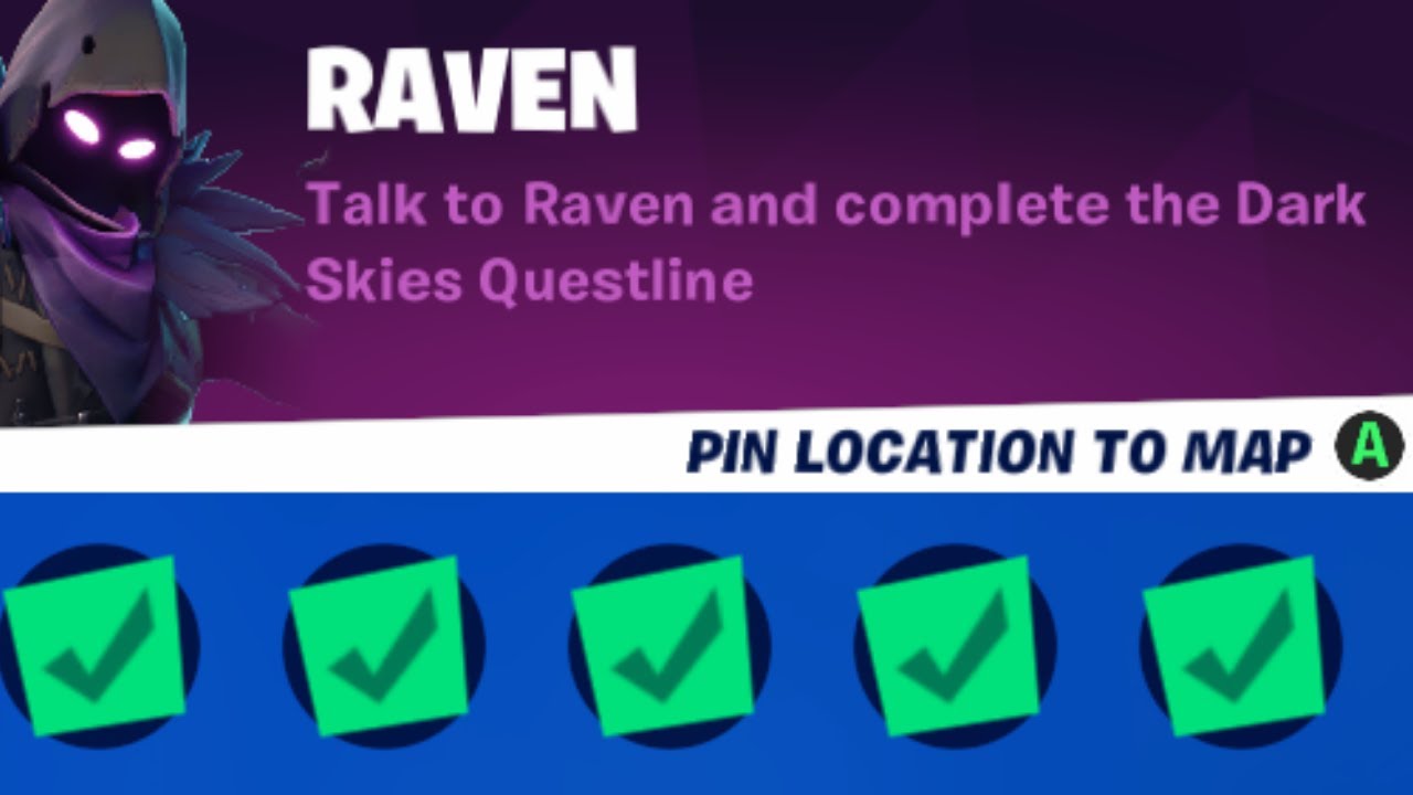 How to complete RAVEN punchcard quests - Fortnite - Season 8