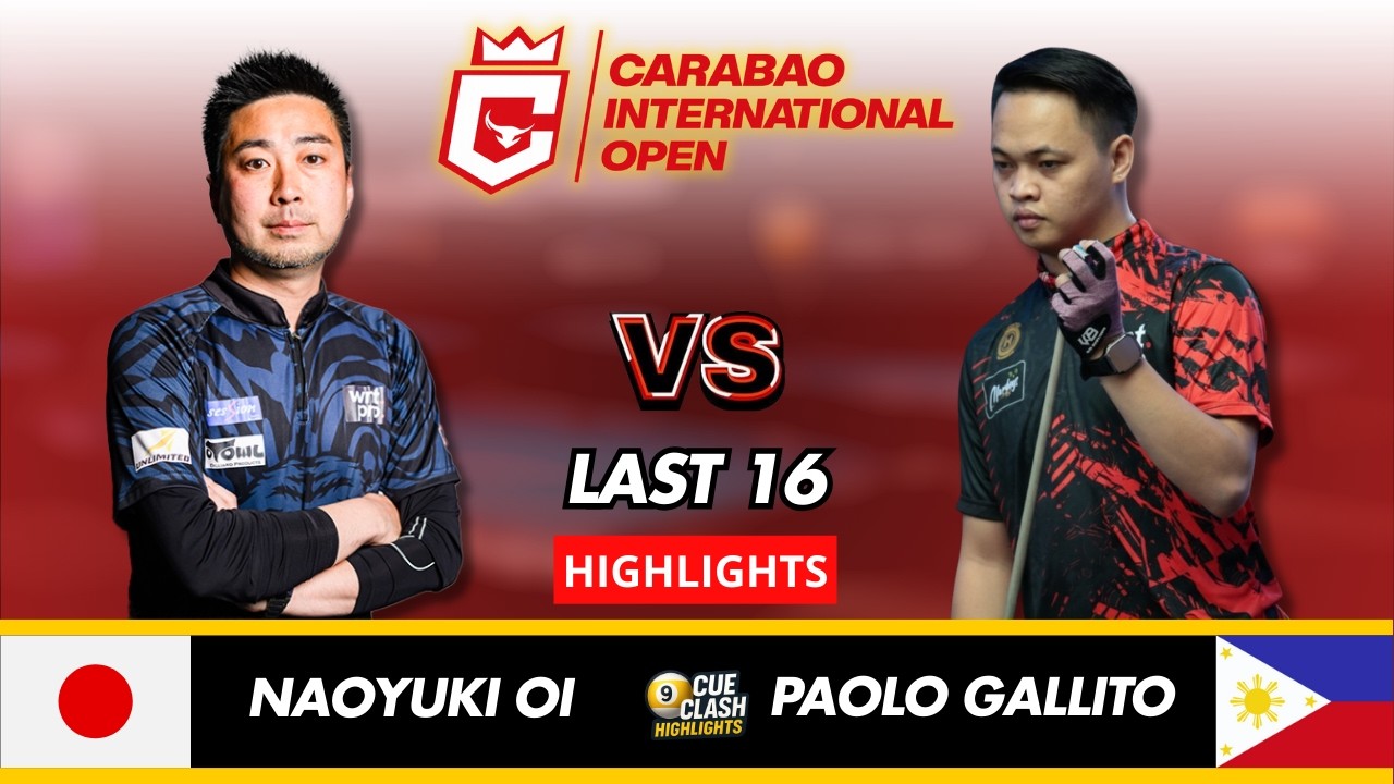 Naoyuki Oi vs Paolo Gallito | Last 16 | 2026 Carabao International Open