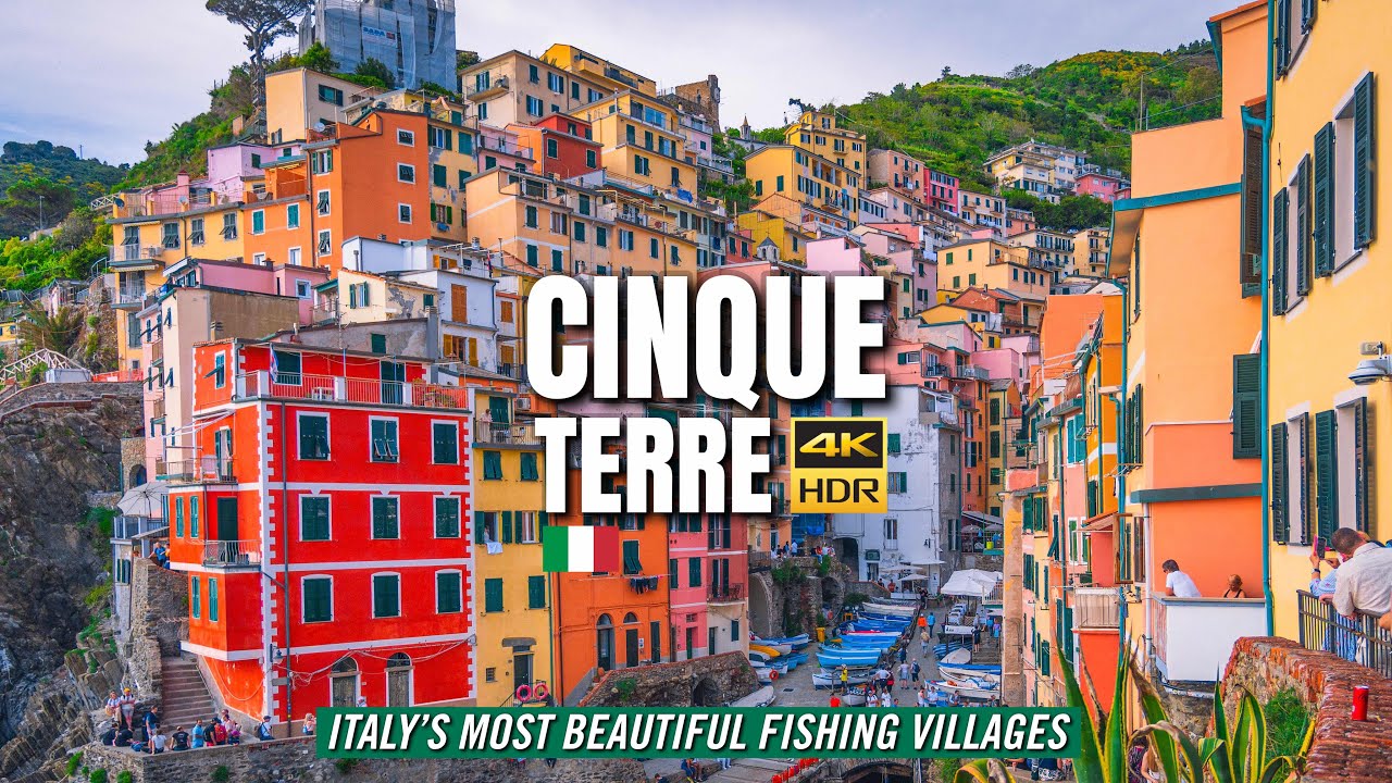 Cinque Terre 🇮🇹 Magical Walking Tour in Italy’s Most Beautiful Fishing Villages【4K HDR】