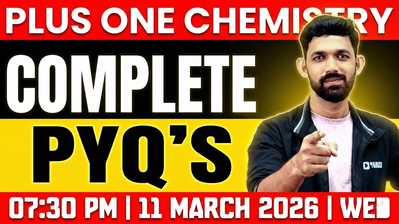 Plus One Public Exam | Chemistry | Complete Previous Years Questions | Exam Winner