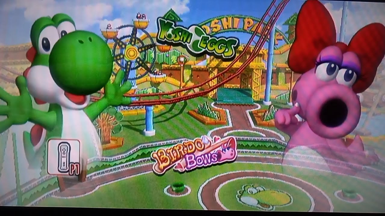 Mario Super Sluggers- Yoshi vs Birdo