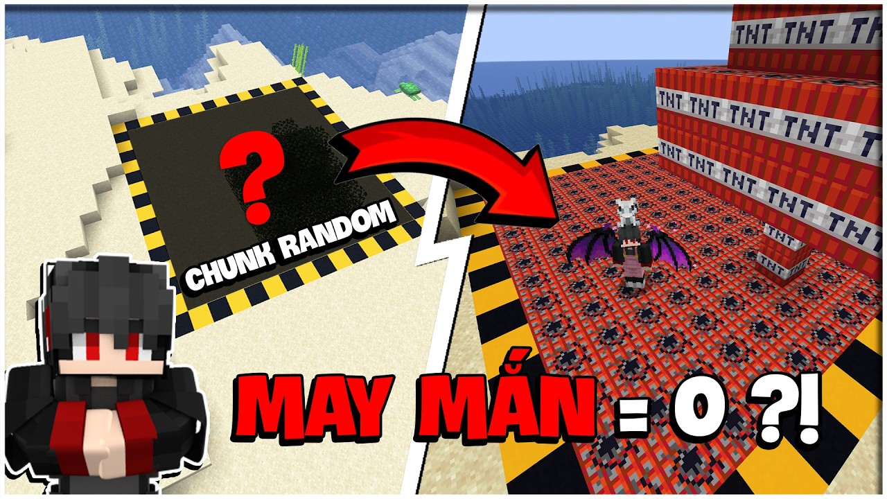 Minecraft Chunk Biến Đổi Ngẫu Nhi&ecirc;n Nhưng Độ May Mắn = 0