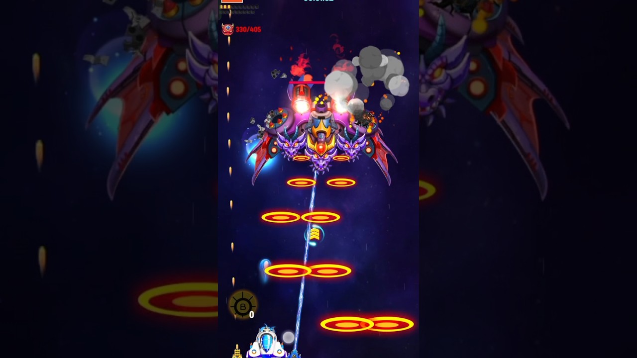 space shooting boss fight 