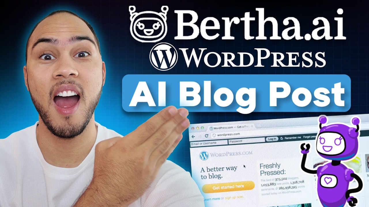Bertha AI Tutorial for WordPress: Write Blog Posts and Website Copy