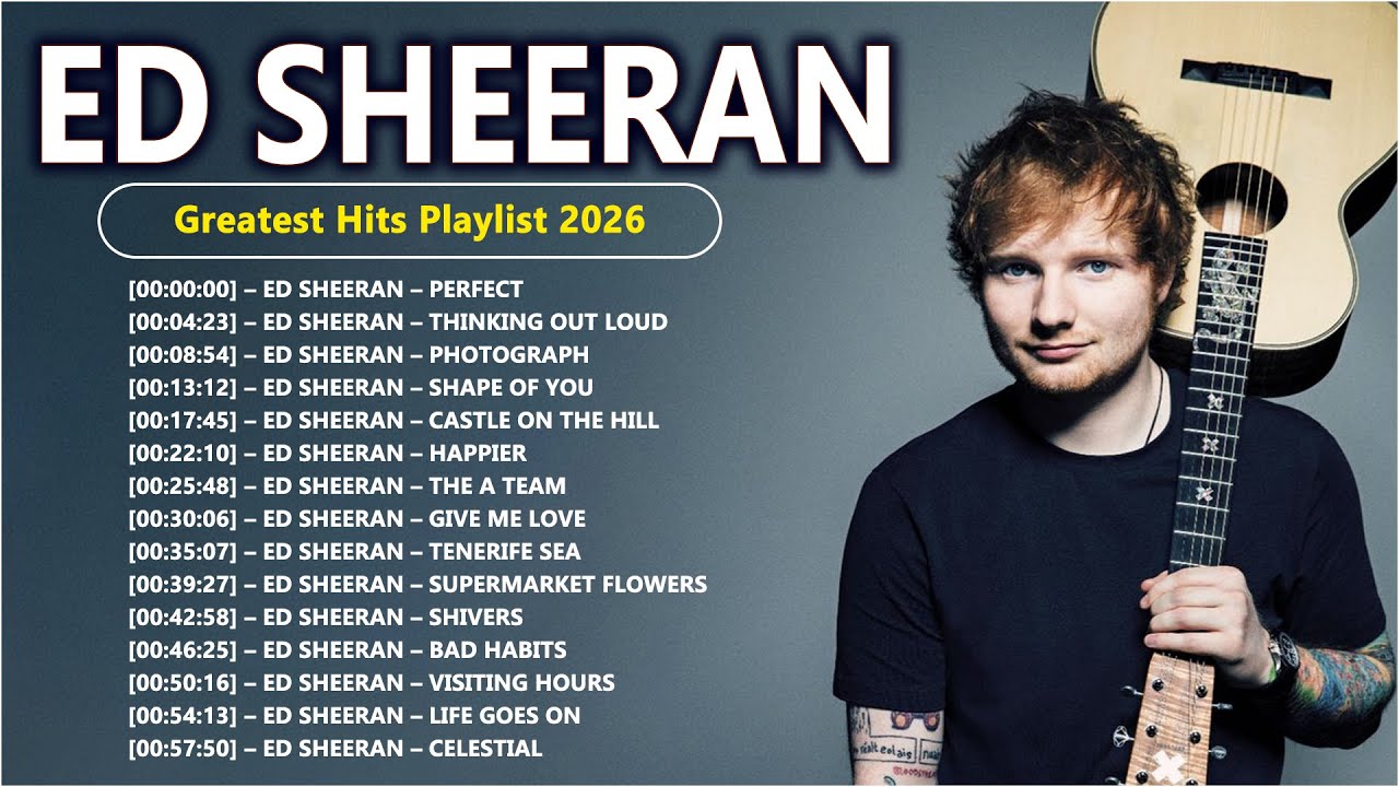 Best Songs of Ed Sheeran Full Album 2026 - Ed Sheeran Greatest Hits