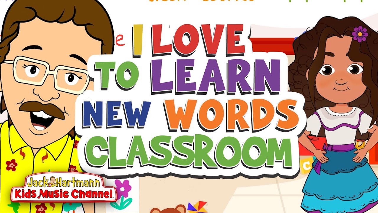 I Love To Learn New Words in Spanish | Classroom Words In English and In Spanish! | Jack Hartmann