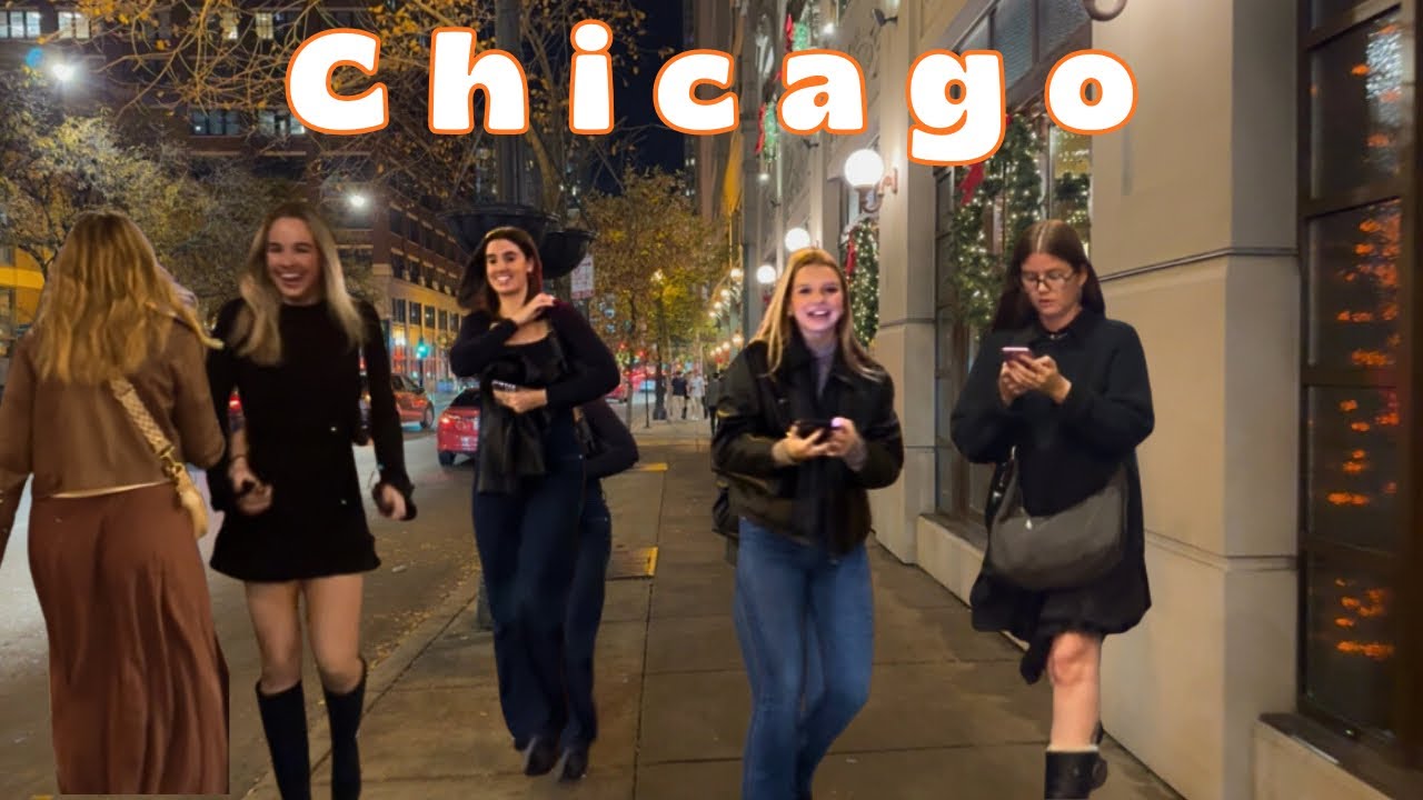 CHICAGO🇺🇸| FRIDAY Nightlife. BARS taverns and FORBIDDEN streets💃