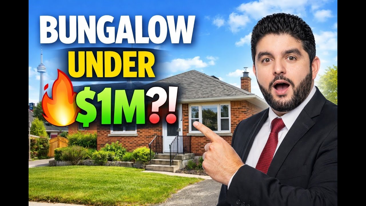 4 Bed, 3 Bath Toronto Bungalow Under $1M | Double Garage | Full Tour