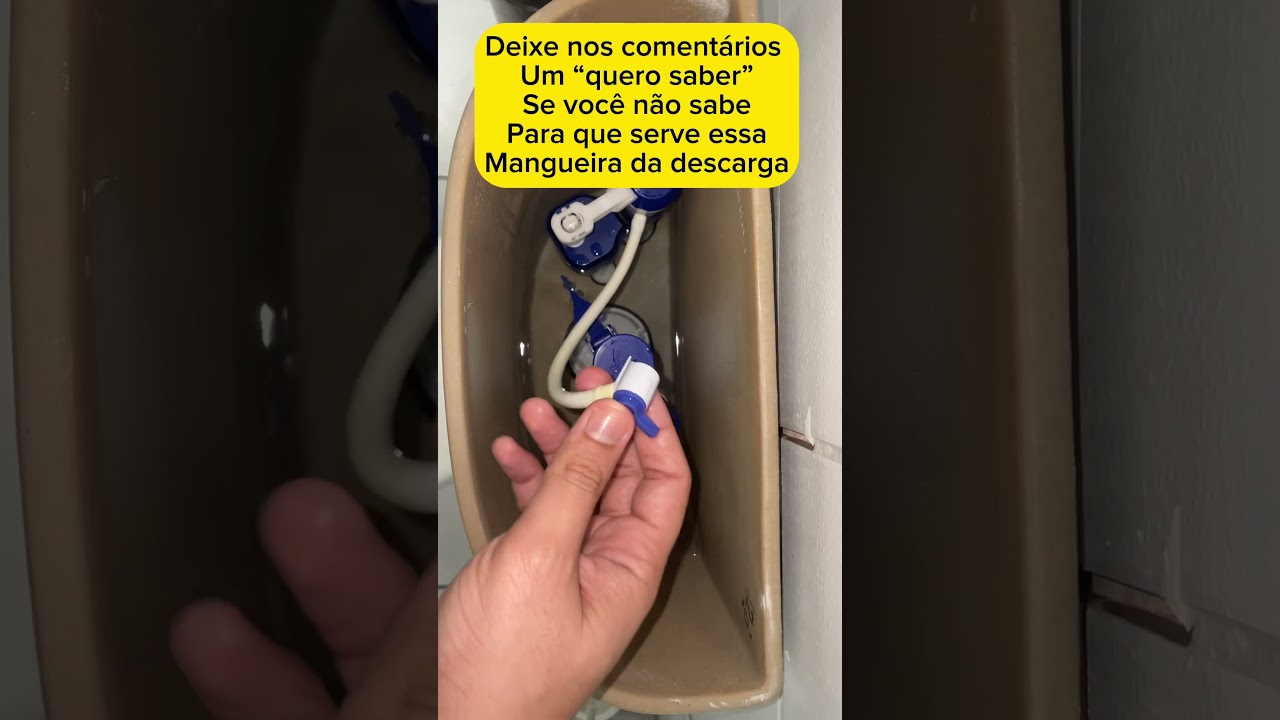 Para que serve essa mangueira da descarga?