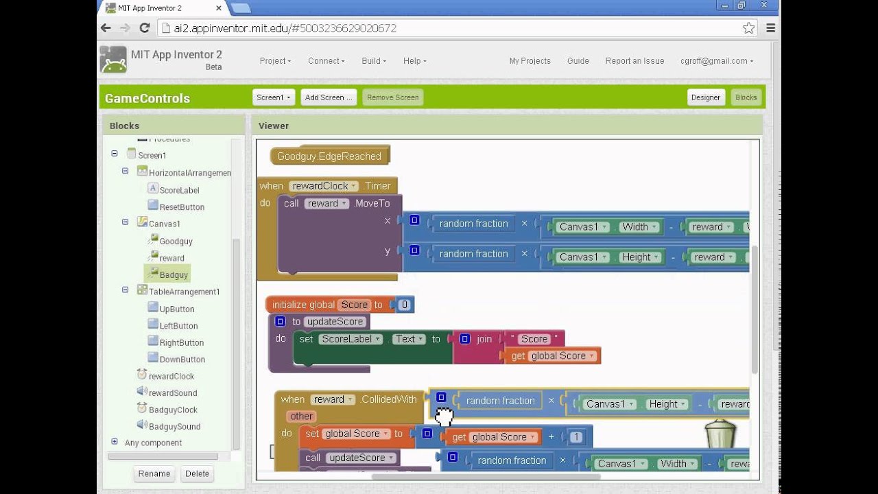 Game Controls - Part 4 (App Inventor 2)