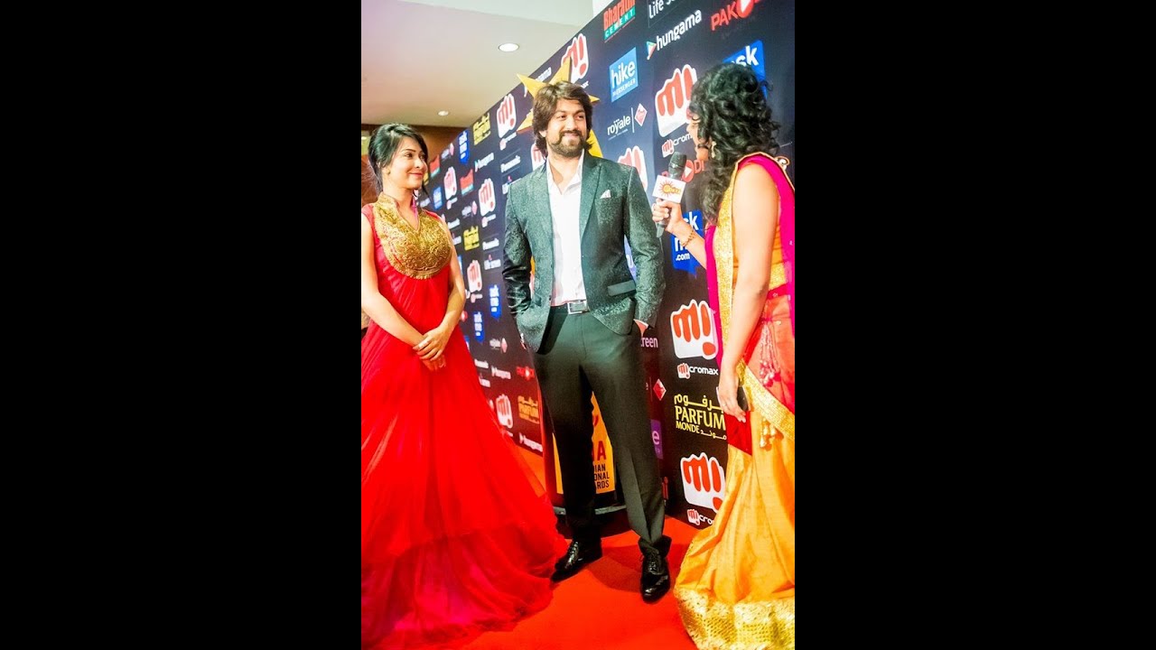 Yash & Radhika Pandit  Talking About SIIMA | Red Carpet | SIIMA 2015 | Kannada