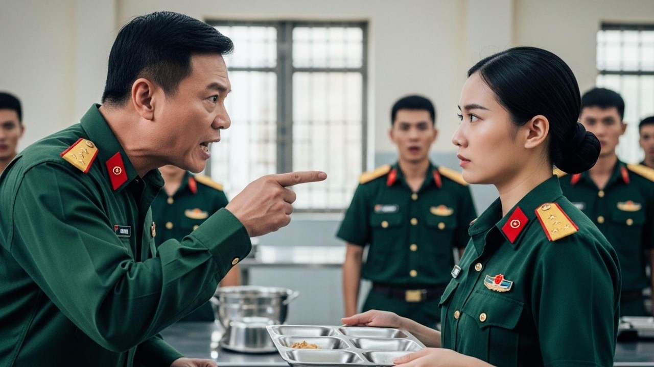 CÔ THUỘC ĐƠN VỊ NÀO? ĐẠI TÁ QUÁT MẮNG NỮ BINH SĨ Ở NHÀ ĂN, KHÔNG NGỜ CÔ LÀ TÂN CHỈ HUY BỘ TƯ LỆNH
