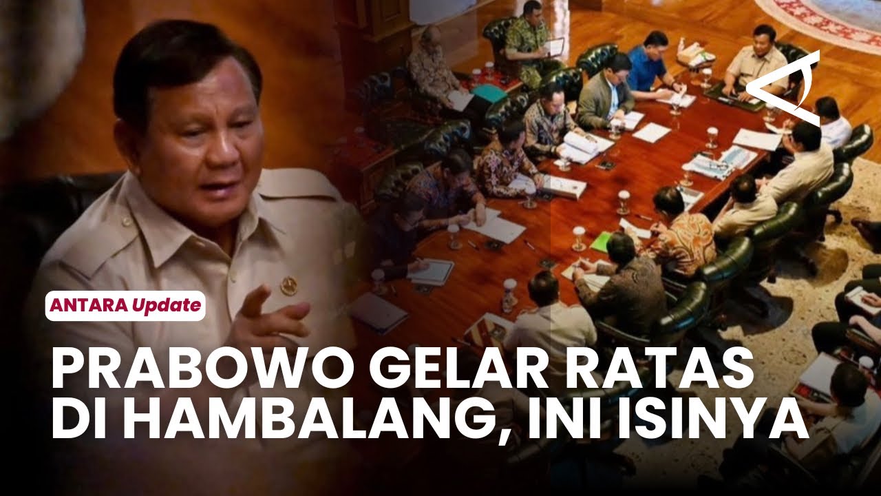 Presiden Prabowo Gelar Rapat Terbatas di Hambalang, Bahas Stabilitas Harga dan Libur Akhir Tahun