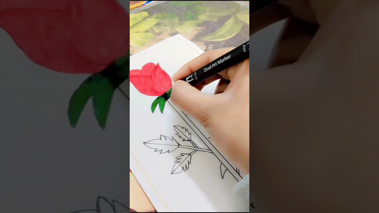 Rose day special drawing 🌹❤️#viral #drawing #roseday #trendingvideo 