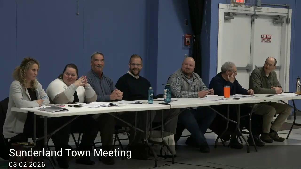 Sunderland Town Meeting 2026