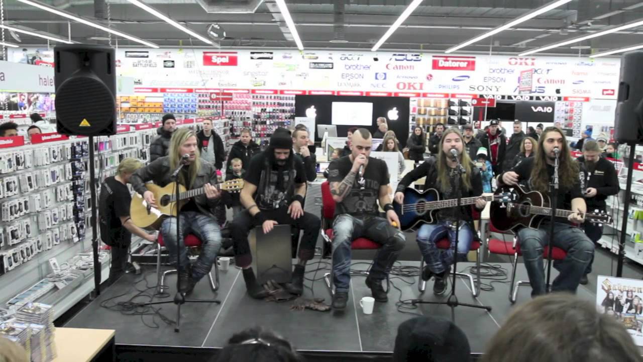 Sabaton-Acoustic session - Media Markt Norrköping 2012-12-01 PT 1 HD