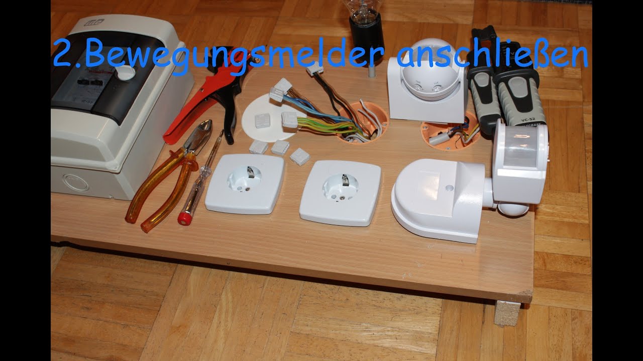 2 Bewegungsmelder anschließen