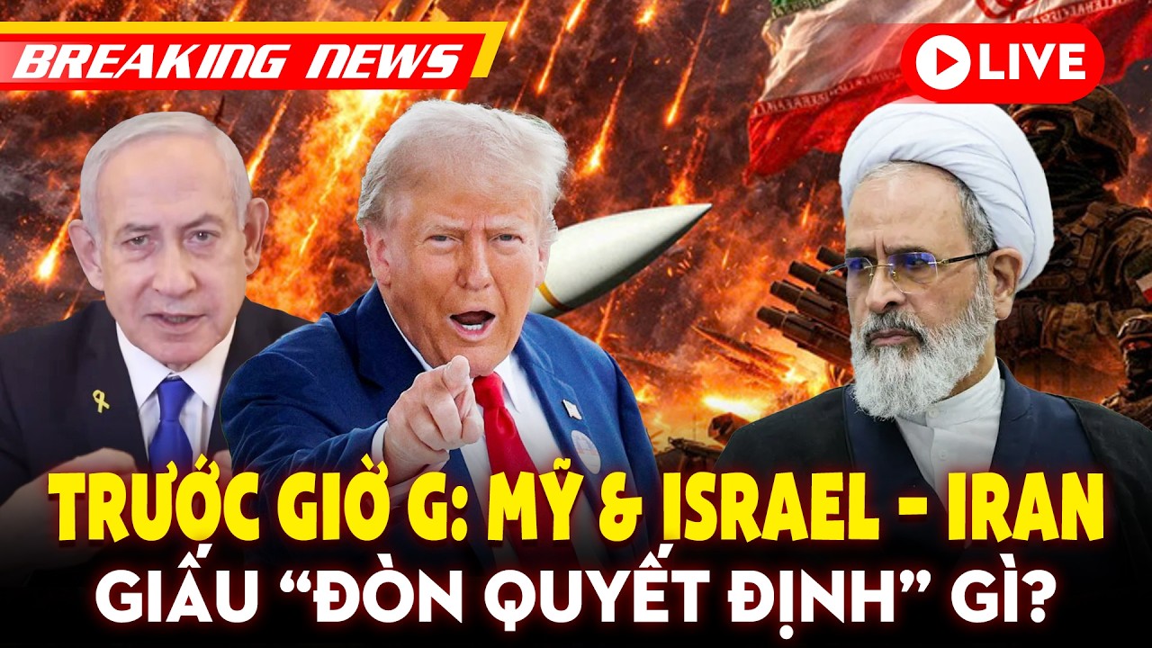 🔴 [Trực tiếp] Trước giờ G: Mỹ & Israel – Iran giấu “đòn quyết định” gì? | VOVLive