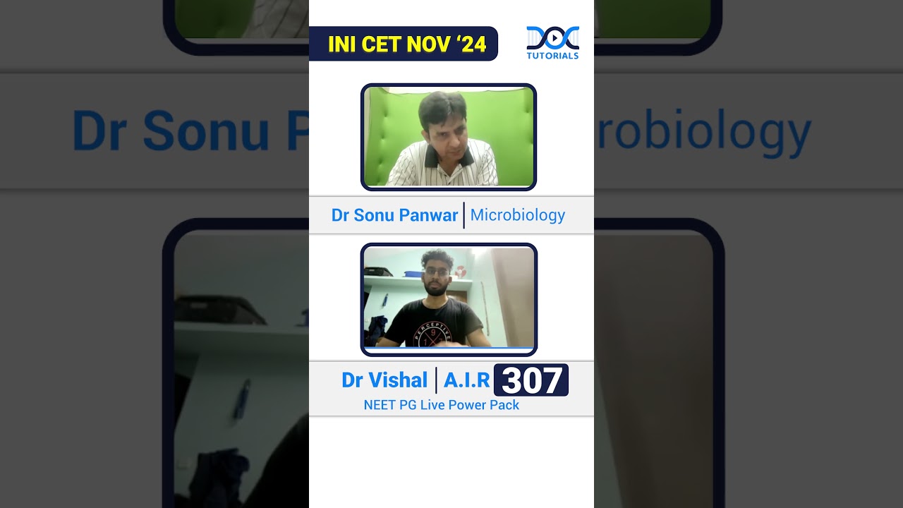 INI-CET Nov' 24 AIR 307 Success Story | Study Tips & DocTutorials Journey |  