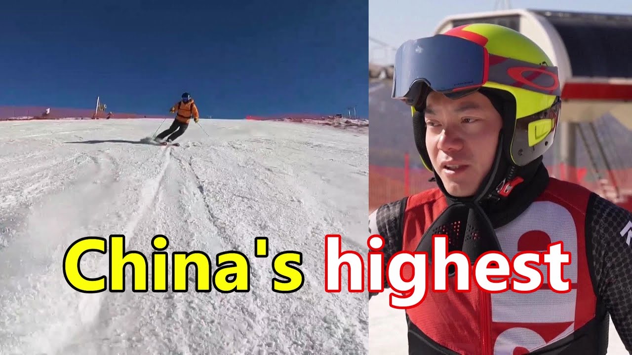 China's highest alpine ski resort in Xinjiang attracts ski lovers  | 中国海拔最高的新疆高山滑雪胜地吸引滑雪爱好者