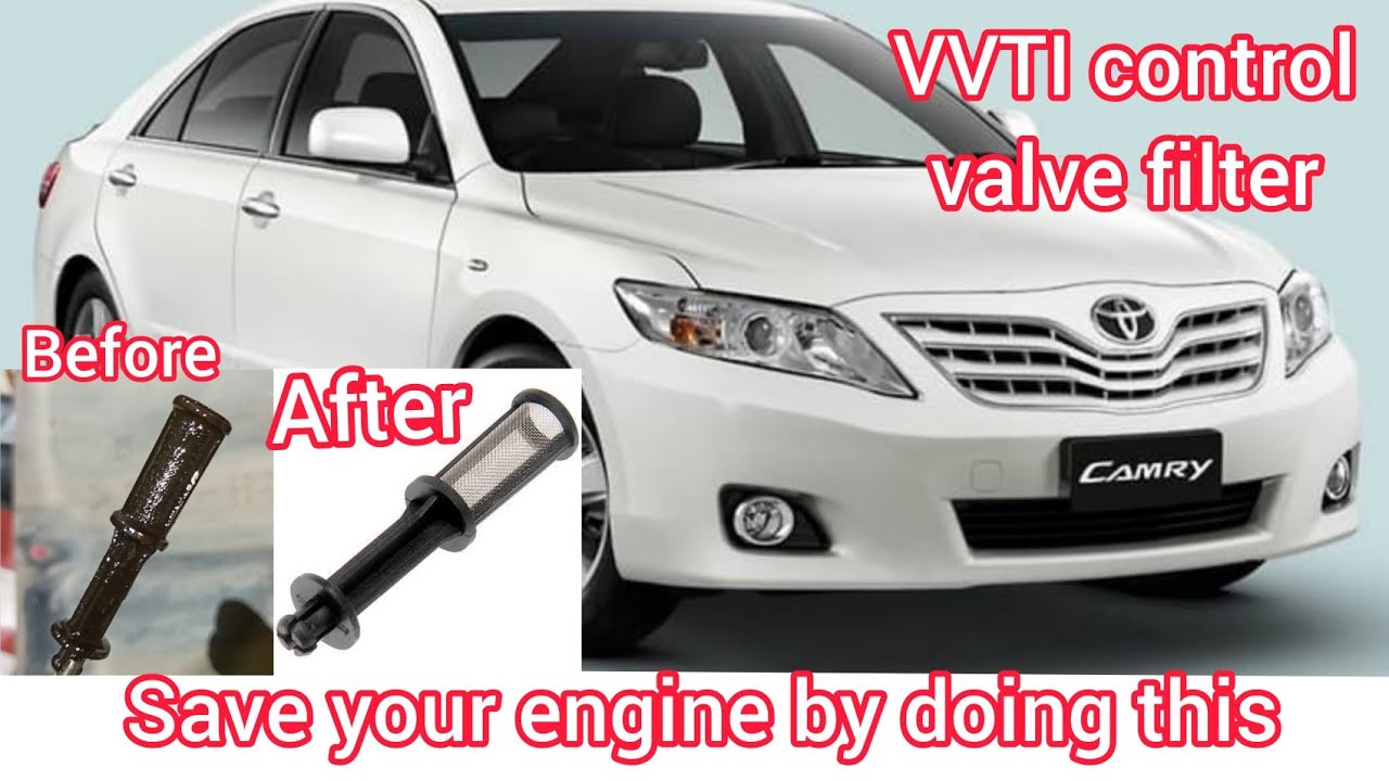 (VVTI)Vereable Valve Timing Oil Filter Cleaning And Replacement Of Toyota Camry 2AZ-FE 2.4L