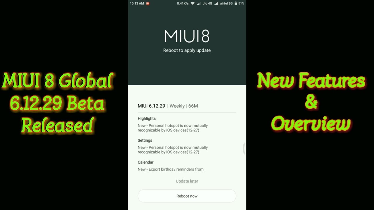 MIUI 8 Global 6.12.29 Beta Released - New Features, Overview & Everything you need to know! [4K]
