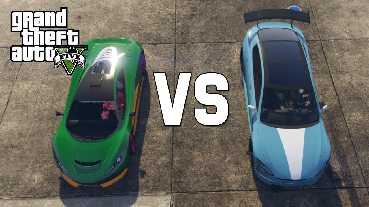 GTA V - TESLA VS SUPER CAR!