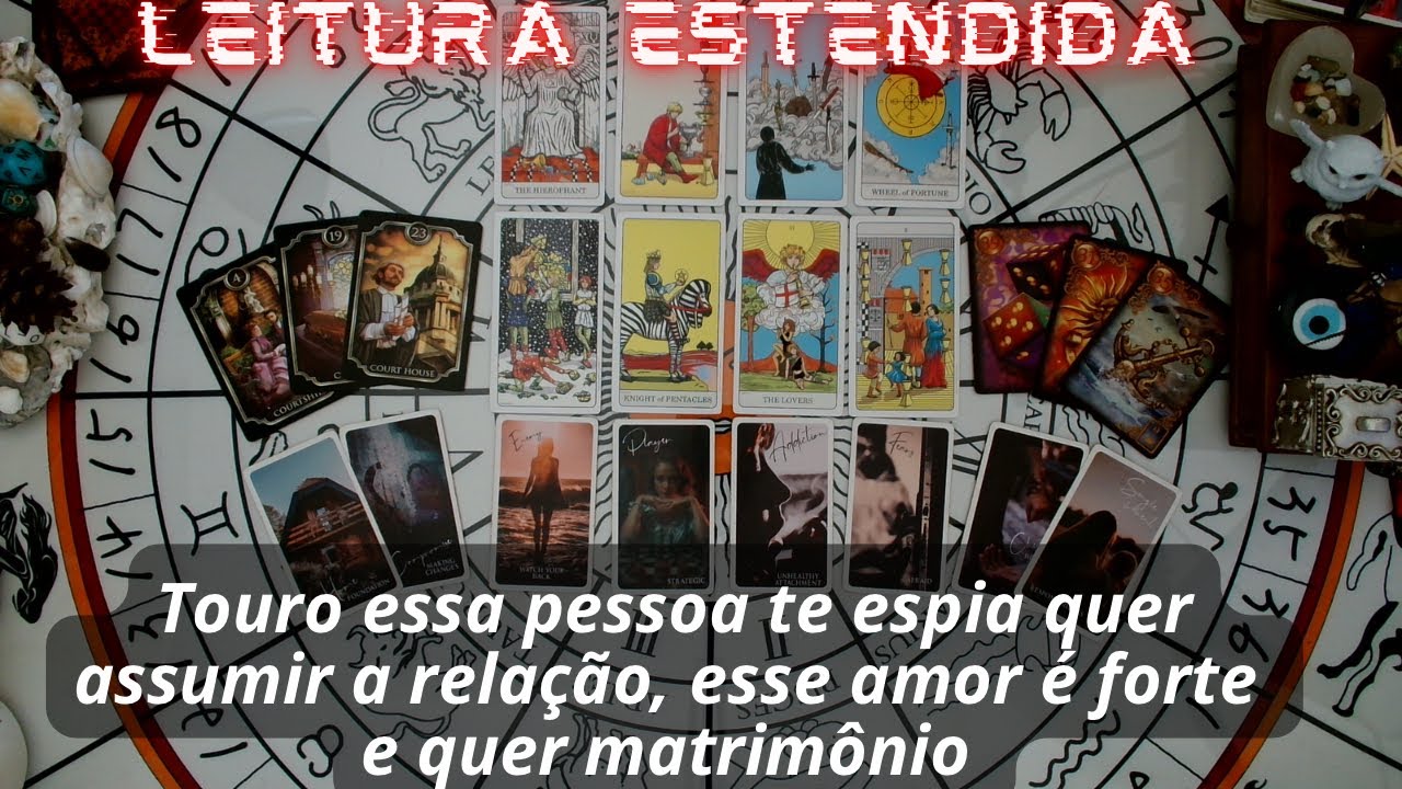 Touro essa pessoa te espia quer assumir a relação, esse amor é forte e quer matrimônio 