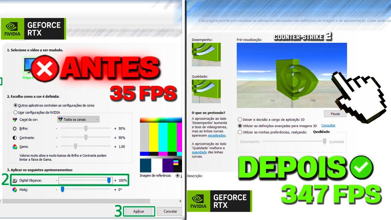 MELHOR CONFIGURAÇÃO PARA OTIMIZAR PLACA DE VIDEO NVIDIA + FPS 🔥
