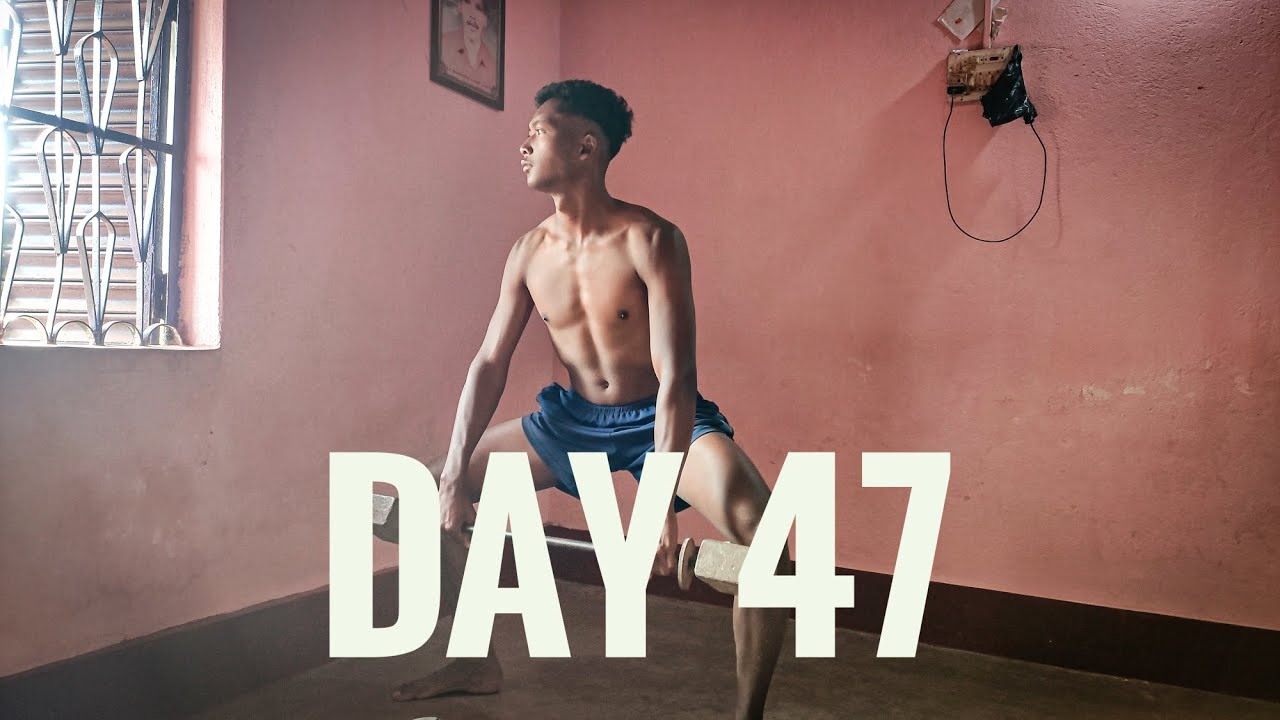 Day 47 Leg Workout | Hardest Leg Day of My Fitness Journey
