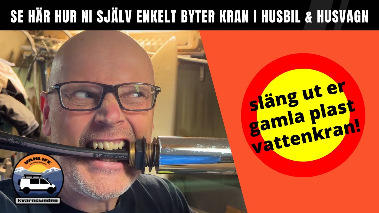 Gör så här! När ni byter #vattenkran i er #Adria #husbil eller #husvagn