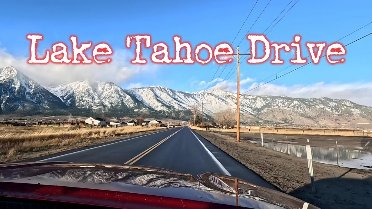 Driving in ICy Road Lake Tahoe Adventure