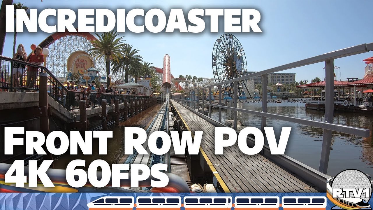 The Incredicoaster Front Row POV - 4K 60fps Steady Cam - California Adventure - Disneyland 2019
