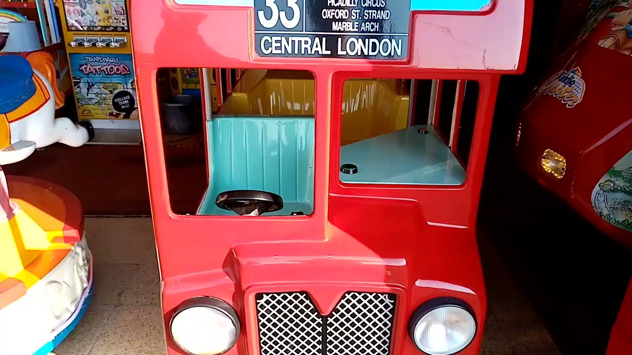 Cointronics London Bus Kiddie Ride Whith a Stamar Board