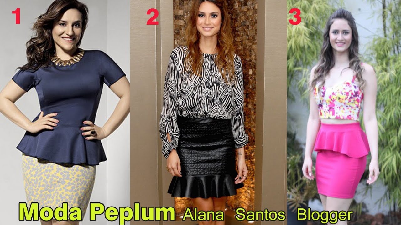 Aprenda a fazer Molde blusa Peplum por Alana Santos Blogger