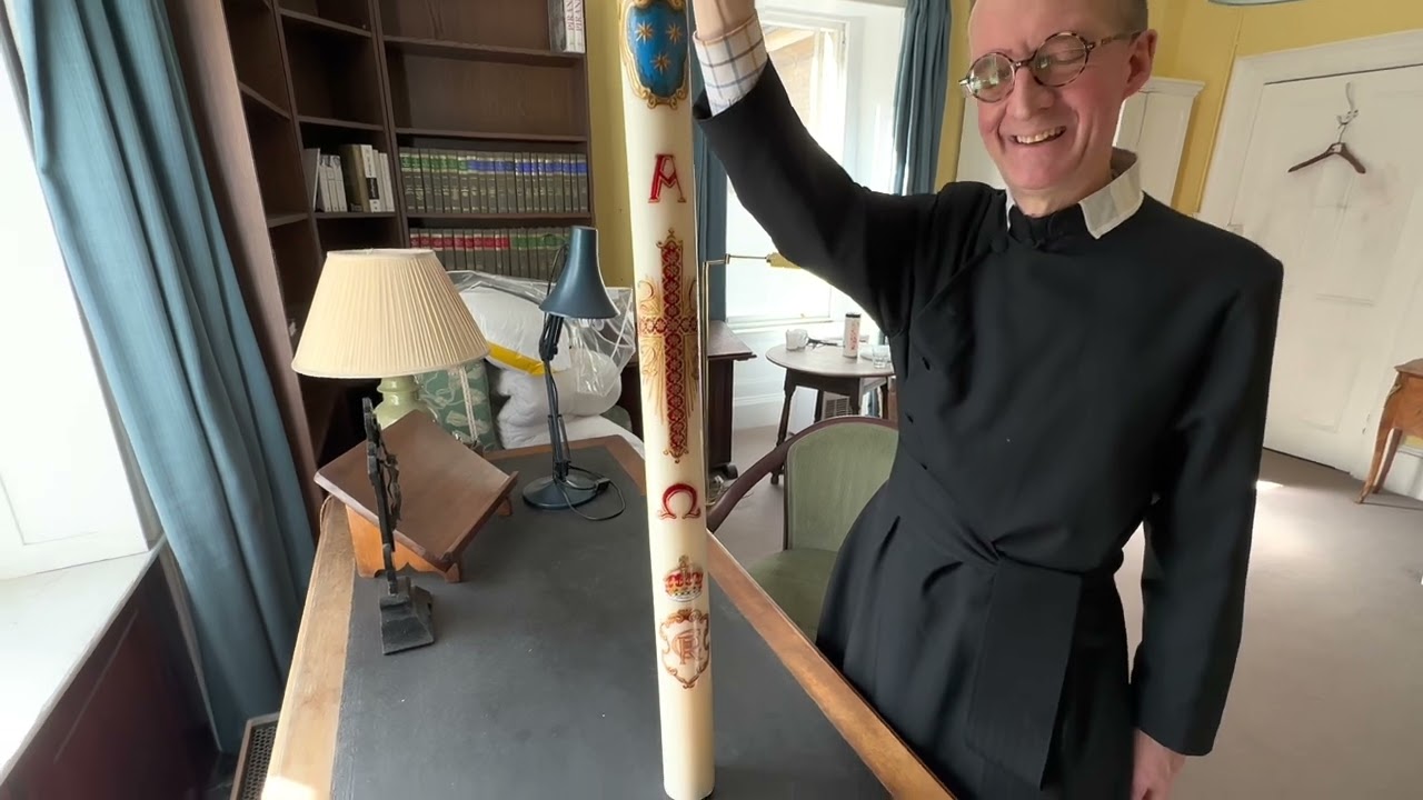 The Oratory paschal candle