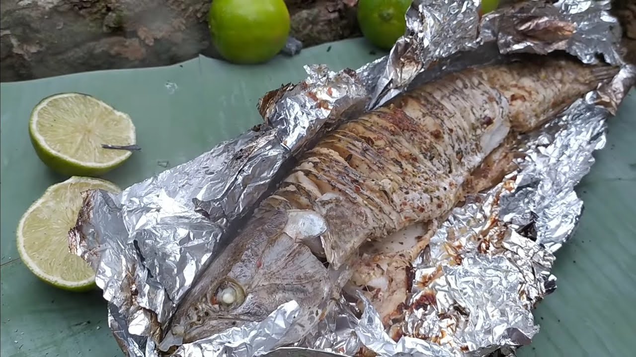 Pescaria de tarrafa e traíra assada na brasa_vc já viu traíra dessa cor?_fishing