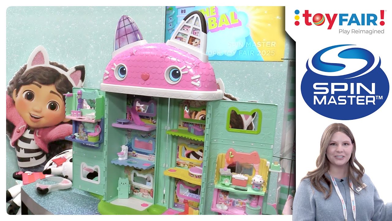 Gabby's Dollhouse Movie Meow-Mazing INTERACTIVE Dollhouse by Spin Master @Toy Fair 2025