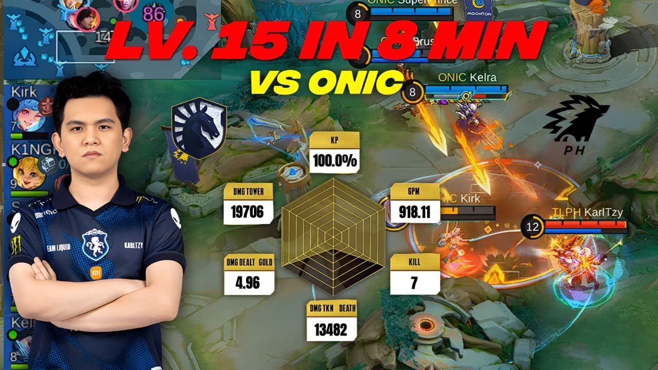 BEST YSS GAMEPLAY OF KARLTZY 🔥 | MPL PH S16 | ONIC VS LIQUID