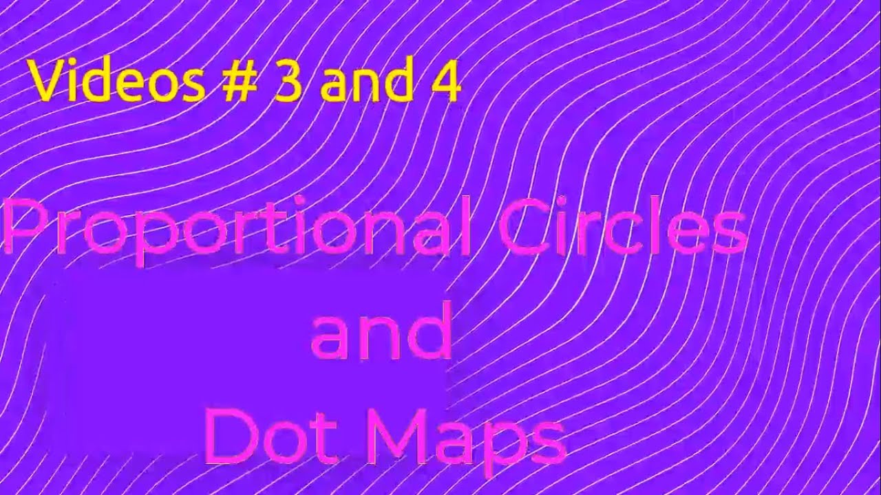 How to draw proportional circles on maps and dot maps in Geography
