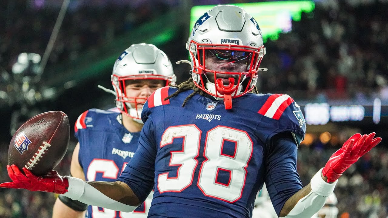 Rhamondre Stevenson's Best Plays From 153-yard, 3-TD Game vs. Dolphins | Patriots Week 18