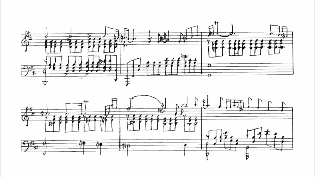 Friedrich Gulda - Aria (audio + sheet music)
