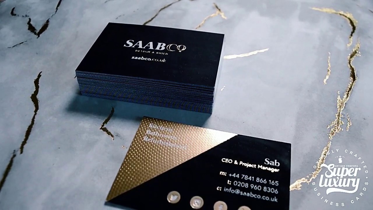 Super Luxury Business Cards UK  |  Triplex