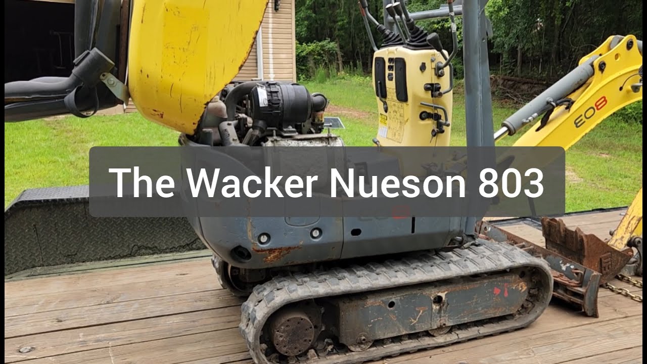 Exploring The Wacker Nueson 803 / Cat 300.9 Mini Excavator