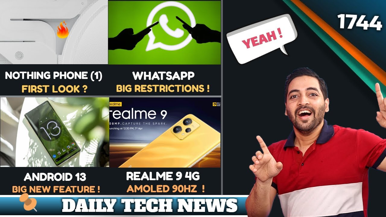Nothing Phone (1) First Look😮,realme GT Neo 3 India,WhatsApp Restrictions,Samsung M53 Launch Date